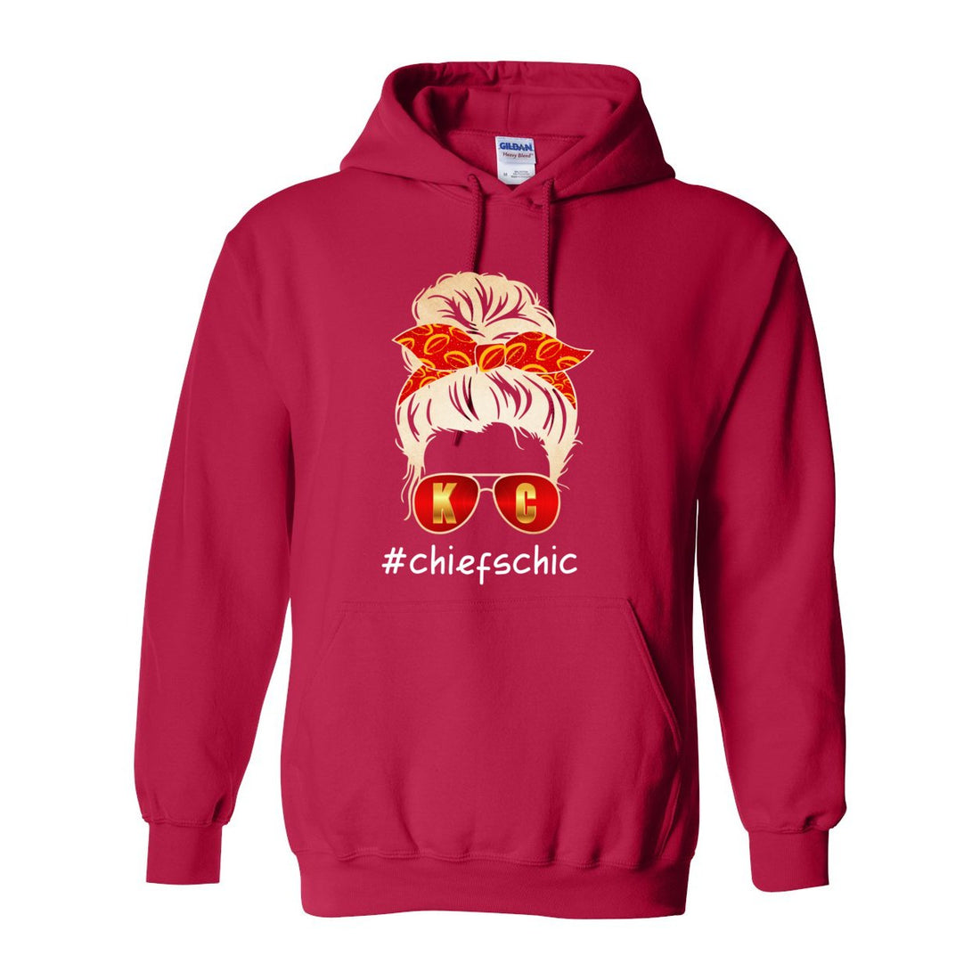 #CHIEFSCHIC Opt 2 Hooded Sweatshirt - Sweaters/Hoodies - Positively Sassy - #CHIEFSCHIC Opt 2 Hooded Sweatshirt