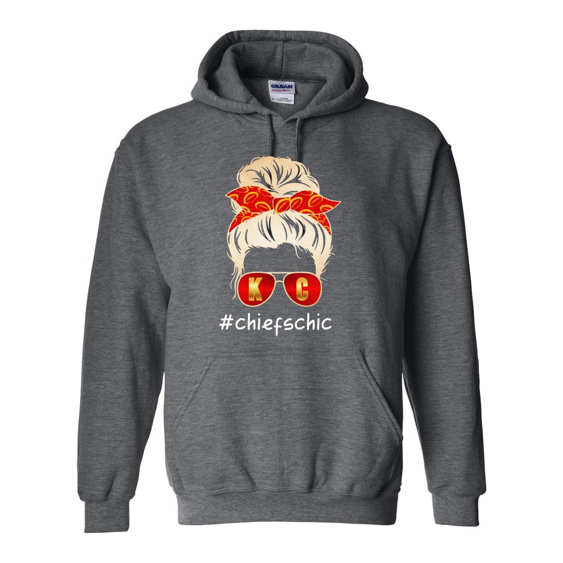 #CHIEFSCHIC Opt 2 Hooded Sweatshirt - Sweaters/Hoodies - Positively Sassy - #CHIEFSCHIC Opt 2 Hooded Sweatshirt