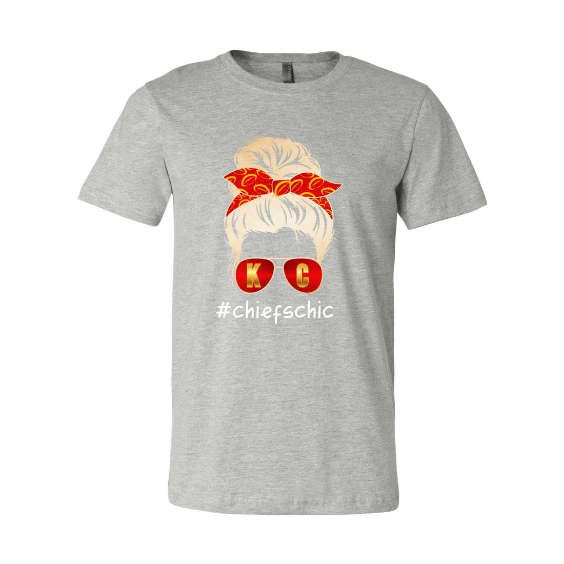 #CHIEFSCHIC Opt 2 Short Sleeve Jersey Tee - T-Shirts - Positively Sassy - #CHIEFSCHIC Opt 2 Short Sleeve Jersey Tee