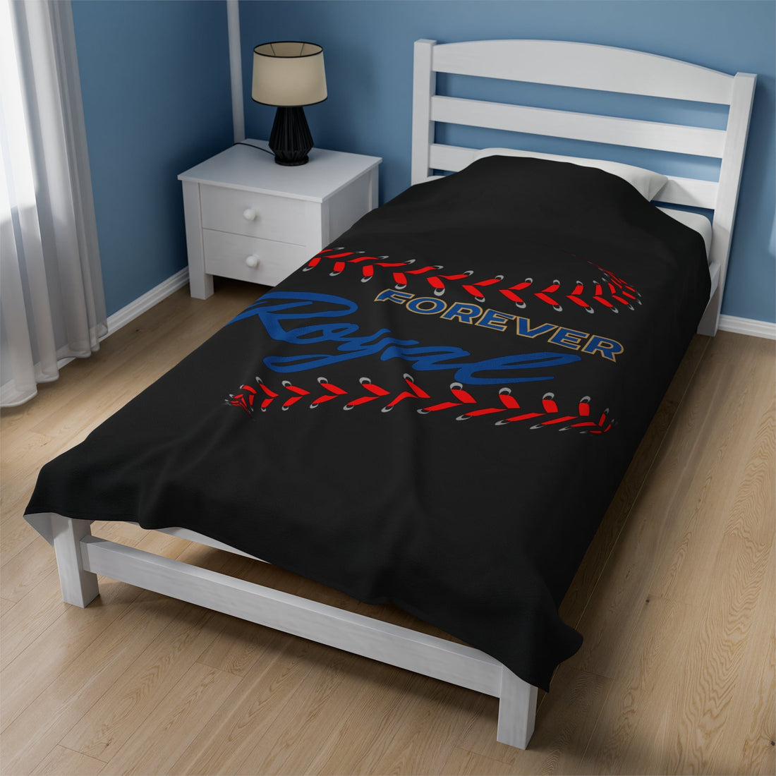 Forever Royal Velveteen Plush Blanket - All Over Prints - Positively Sassy - Forever Royal Velveteen Plush Blanket