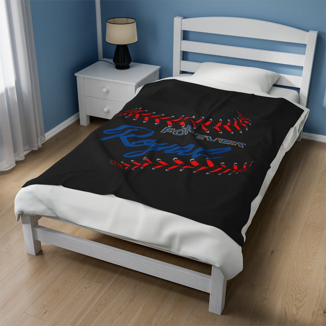 Forever Royal Velveteen Plush Blanket - All Over Prints - Positively Sassy - Forever Royal Velveteen Plush Blanket