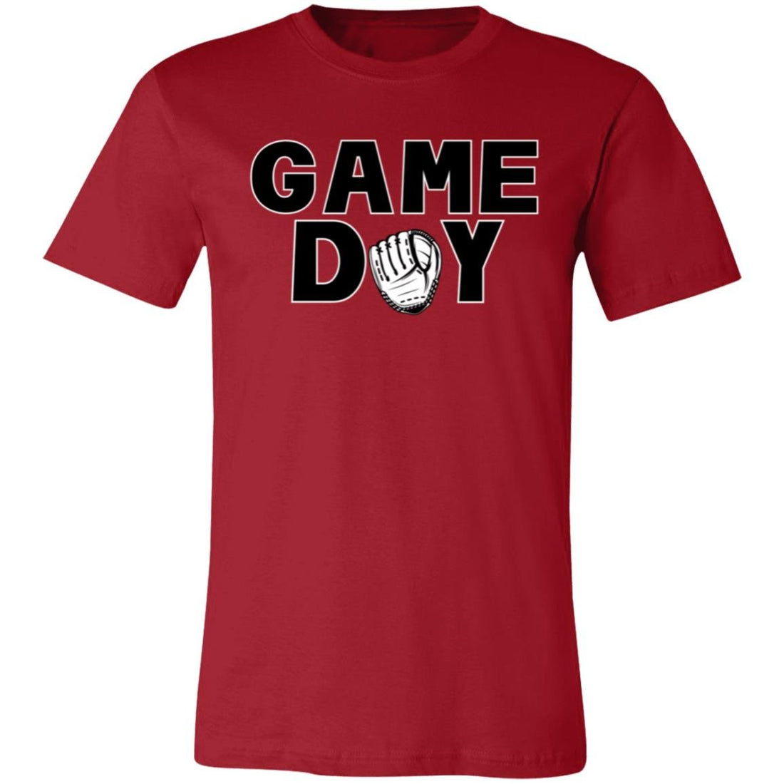 Game Day Baseball Mitt Short-Sleeve T-Shirt - T-Shirts - Positively Sassy - Game Day Baseball Mitt Short-Sleeve T-Shirt