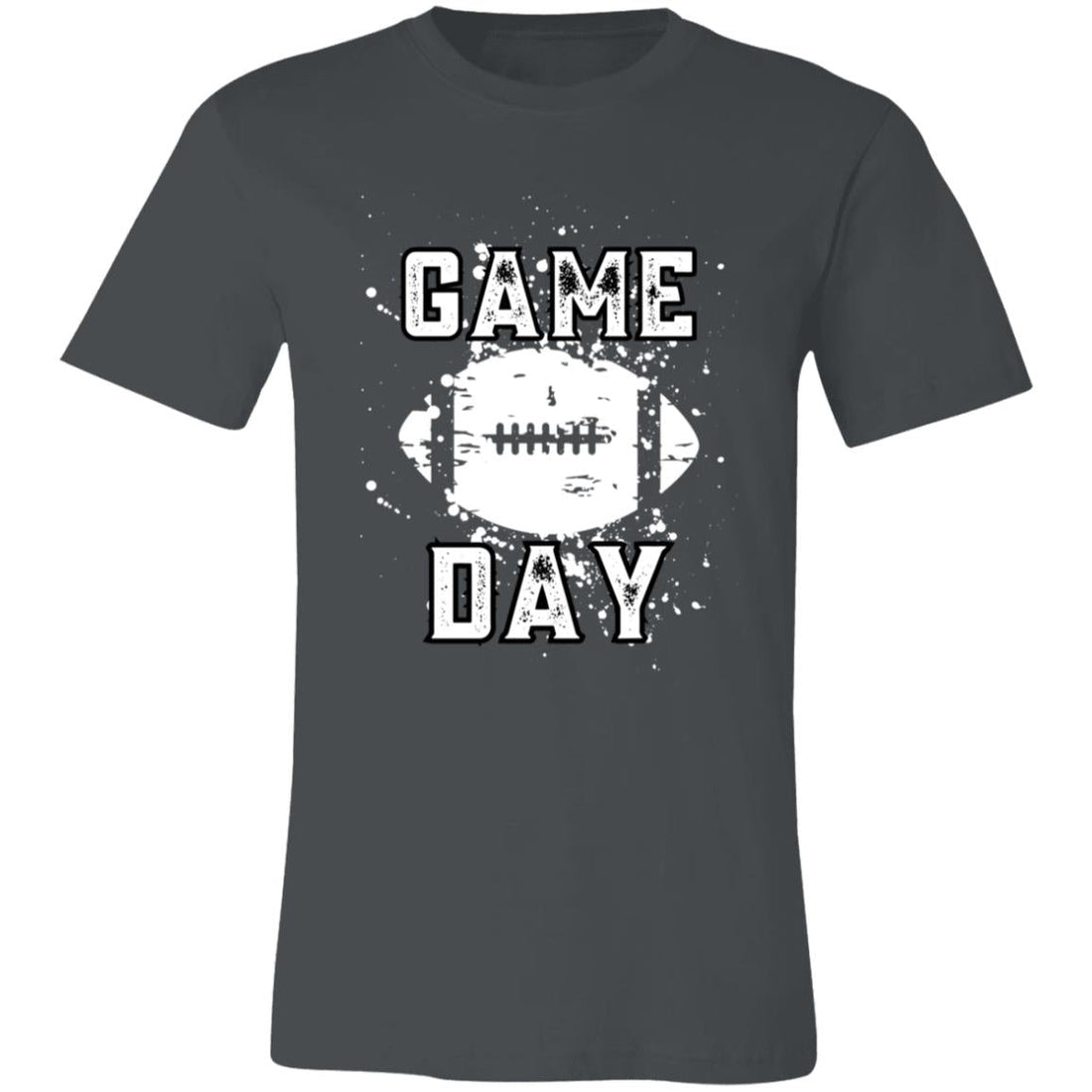 Game Day Distressed Football Short-Sleeve T-Shirt - T-Shirts - Positively Sassy - Game Day Distressed Football Short-Sleeve T-Shirt