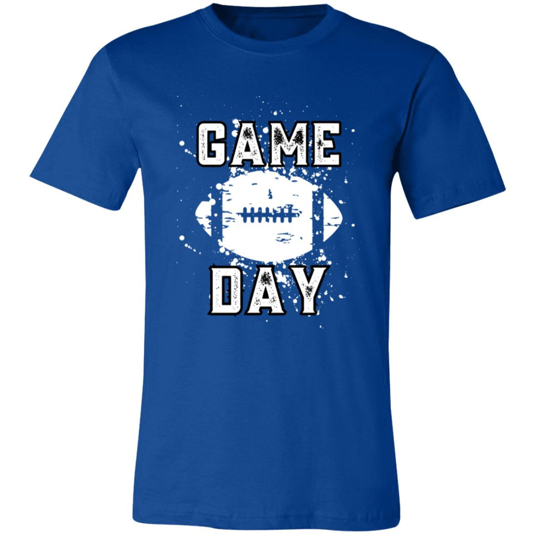 Game Day Distressed Football Short-Sleeve T-Shirt - T-Shirts - Positively Sassy - Game Day Distressed Football Short-Sleeve T-Shirt