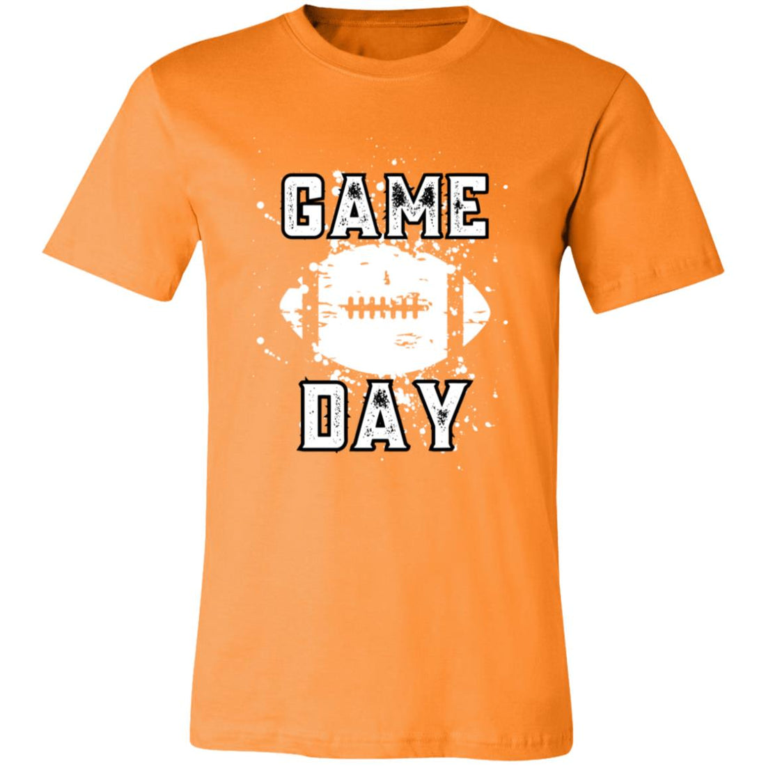 Game Day Distressed Football Short-Sleeve T-Shirt - T-Shirts - Positively Sassy - Game Day Distressed Football Short-Sleeve T-Shirt