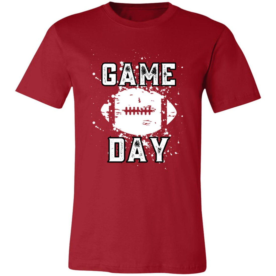 Game Day Distressed Football Short-Sleeve T-Shirt - T-Shirts - Positively Sassy - Game Day Distressed Football Short-Sleeve T-Shirt