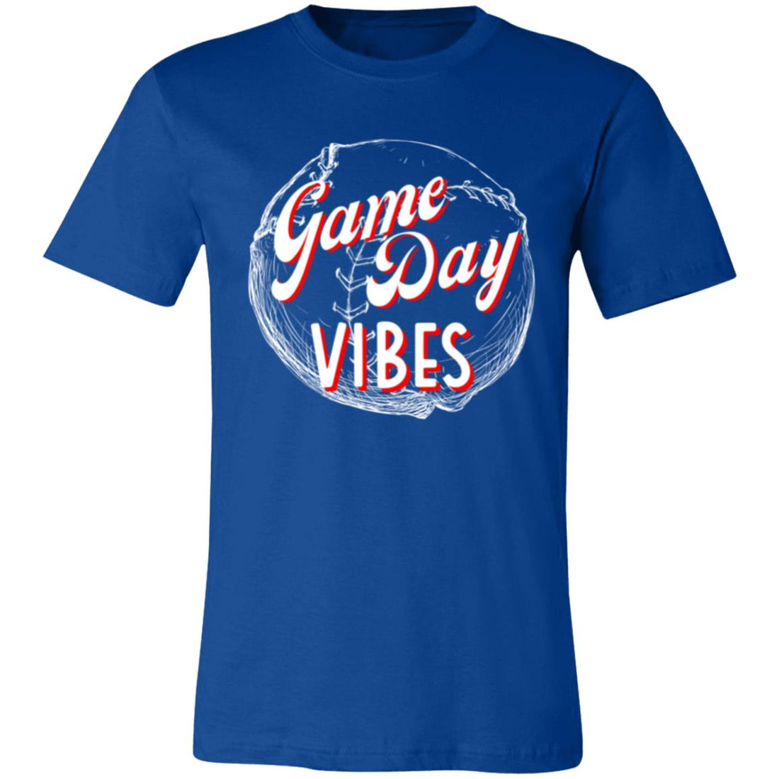Game Day Vibes Baseball Short-Sleeve T-Shirt - T-Shirts - Positively Sassy - Game Day Vibes Baseball Short-Sleeve T-Shirt