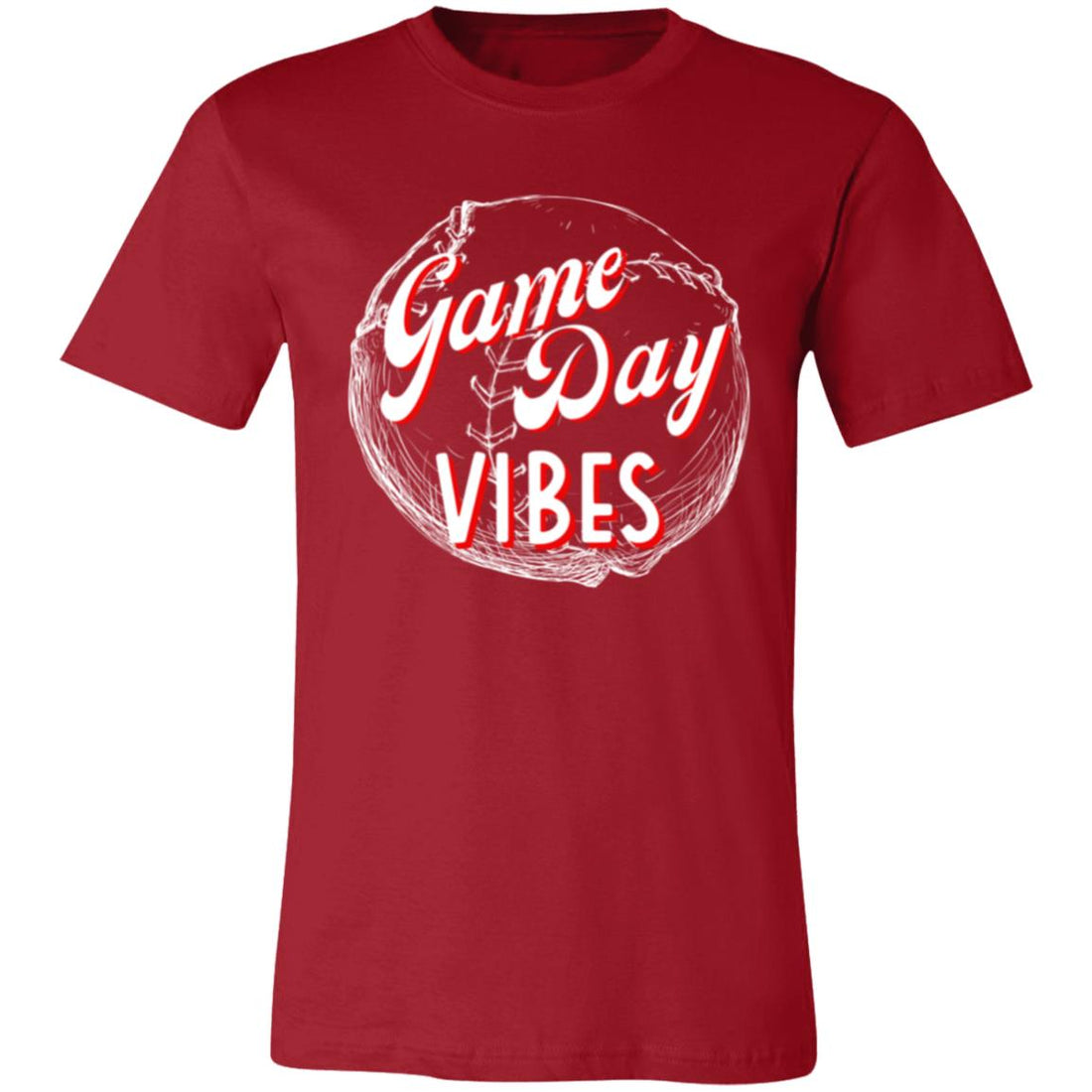 Game Day Vibes Baseball Short-Sleeve T-Shirt - T-Shirts - Positively Sassy - Game Day Vibes Baseball Short-Sleeve T-Shirt