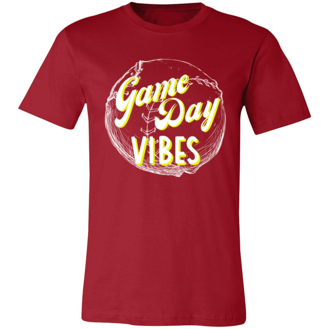 Game Day Vibes Softball Short-Sleeve T-Shirt - T-Shirts - Positively Sassy - Game Day Vibes Softball Short-Sleeve T-Shirt