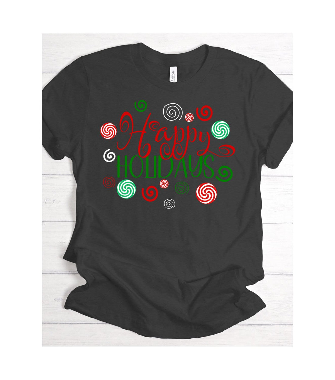 Happy Holidays Curly - T-Shirts - Positively Sassy - Happy Holidays Curly