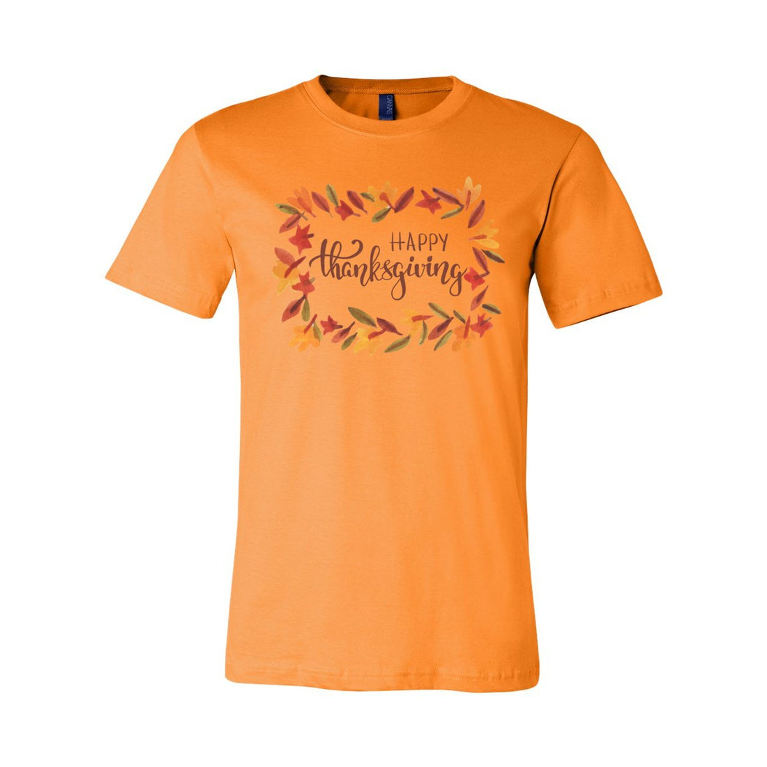 Happy Thanksgiving Short Sleeve Jersey Tee - T-Shirts - Positively Sassy - Happy Thanksgiving Short Sleeve Jersey Tee