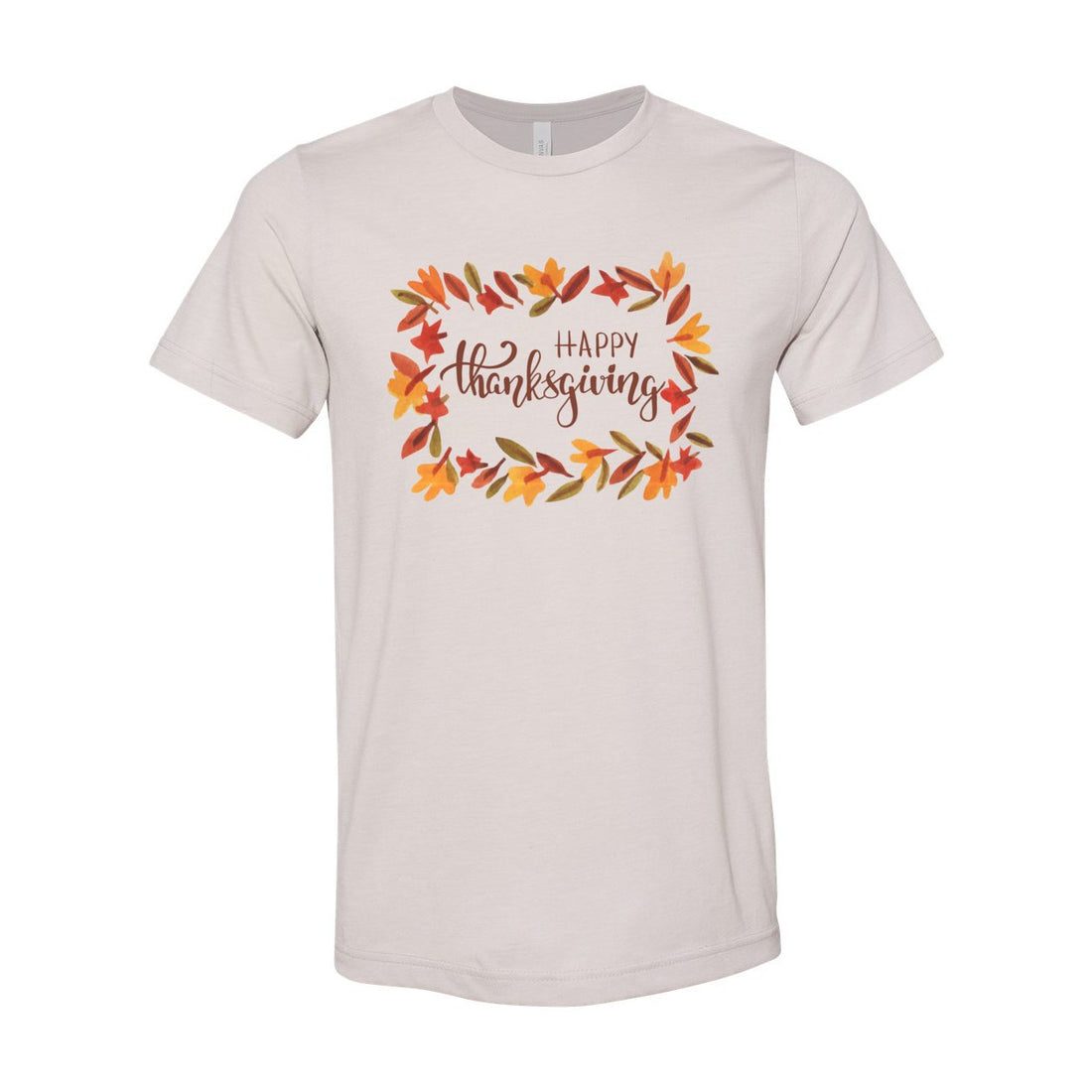 Happy Thanksgiving Short Sleeve Jersey Tee - T-Shirts - Positively Sassy - Happy Thanksgiving Short Sleeve Jersey Tee