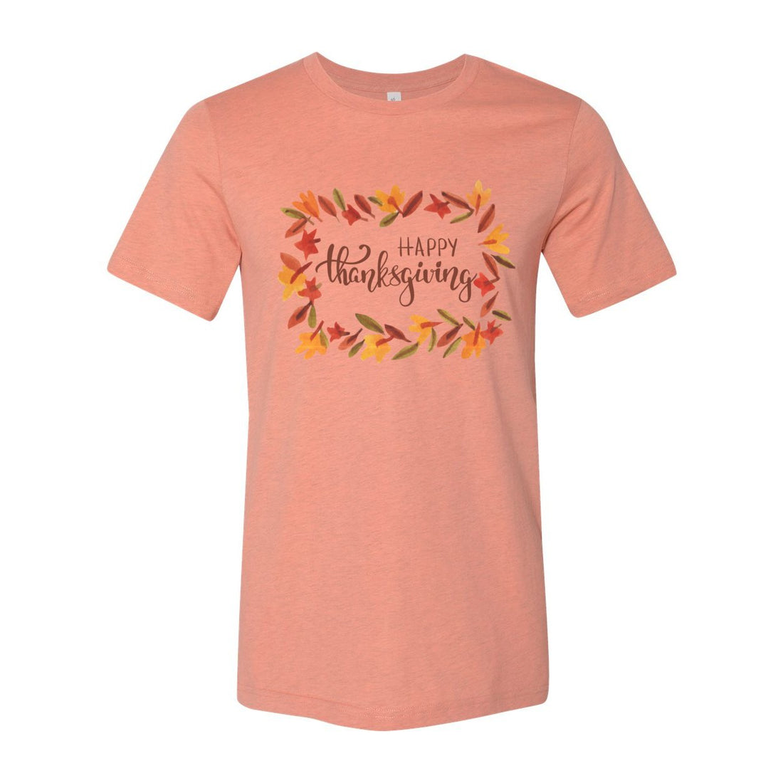Happy Thanksgiving Short Sleeve Jersey Tee - T-Shirts - Positively Sassy - Happy Thanksgiving Short Sleeve Jersey Tee