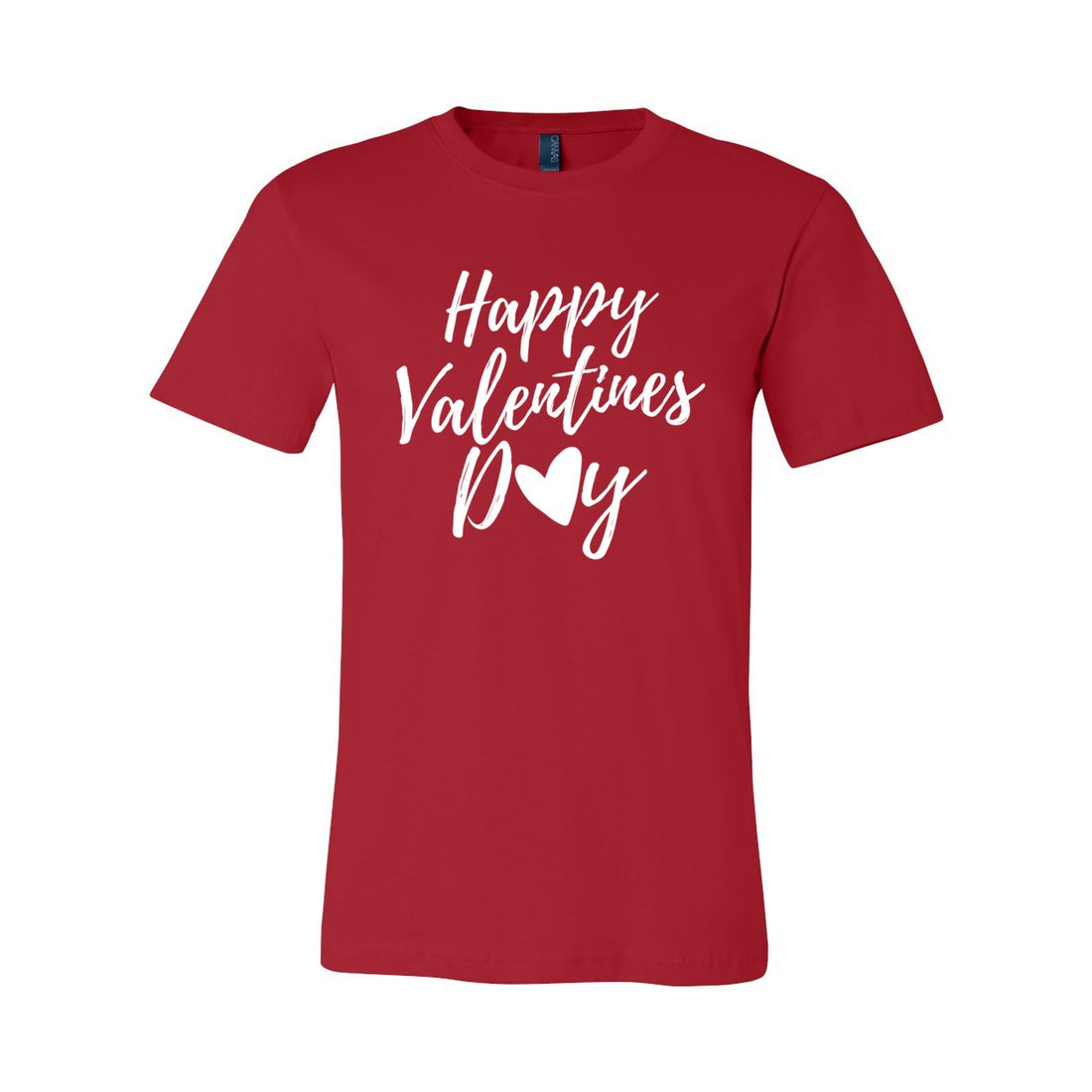 Happy Valentines Day Sleeve Jersey Tee - T-Shirts - Positively Sassy - Happy Valentines Day Sleeve Jersey Tee
