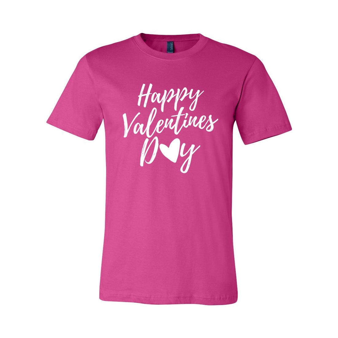 Happy Valentines Day Sleeve Jersey Tee - T-Shirts - Positively Sassy - Happy Valentines Day Sleeve Jersey Tee