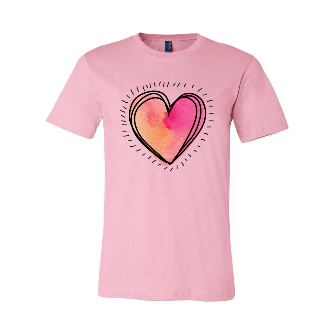Heart Ticks Short Sleeve Jersey Tee - T-Shirts - Positively Sassy - Heart Ticks Short Sleeve Jersey Tee