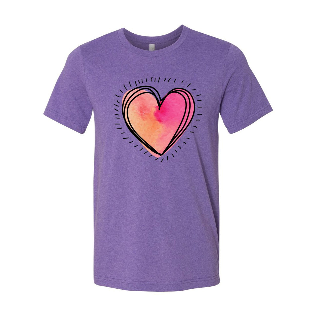 Heart Ticks Short Sleeve Jersey Tee - T-Shirts - Positively Sassy - Heart Ticks Short Sleeve Jersey Tee