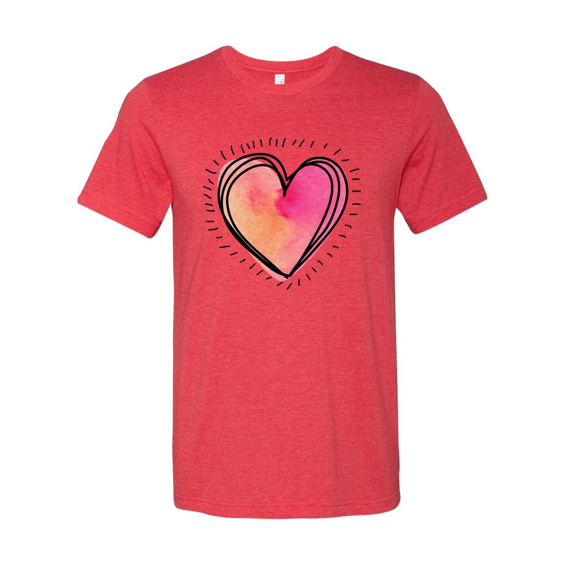 Heart Ticks Short Sleeve Jersey Tee - T-Shirts - Positively Sassy - Heart Ticks Short Sleeve Jersey Tee