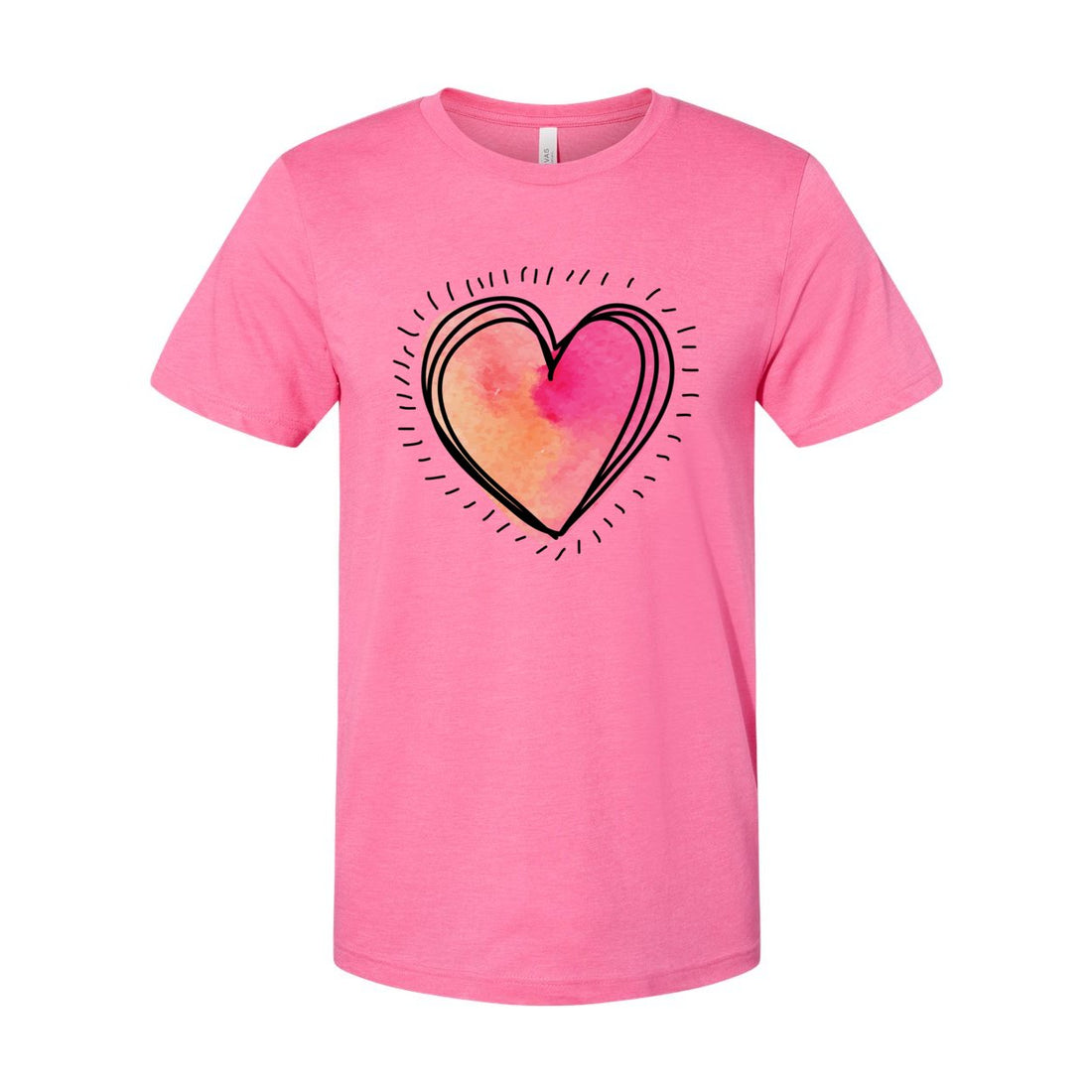 Heart Ticks Short Sleeve Jersey Tee - T-Shirts - Positively Sassy - Heart Ticks Short Sleeve Jersey Tee