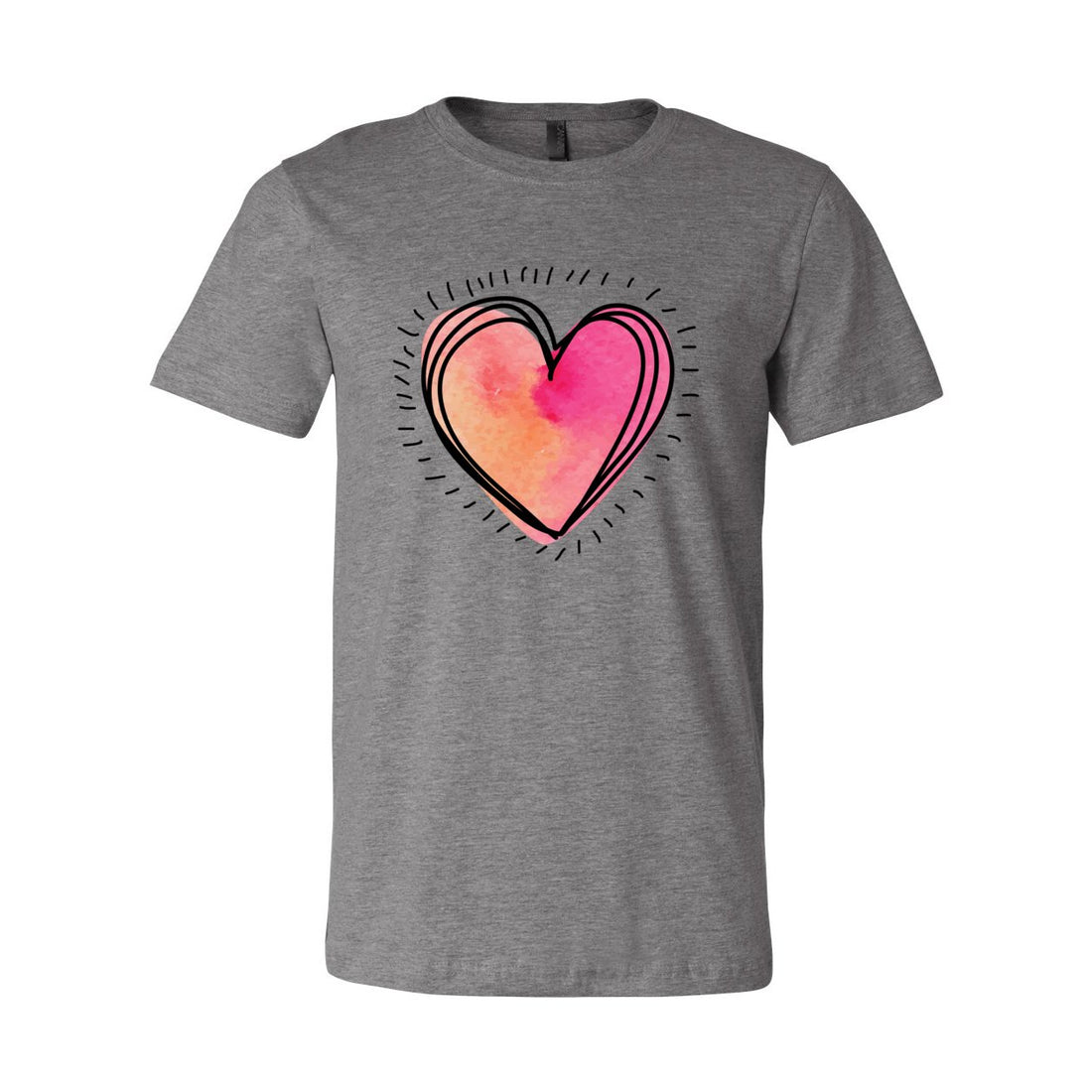 Heart Ticks Short Sleeve Jersey Tee - T-Shirts - Positively Sassy - Heart Ticks Short Sleeve Jersey Tee