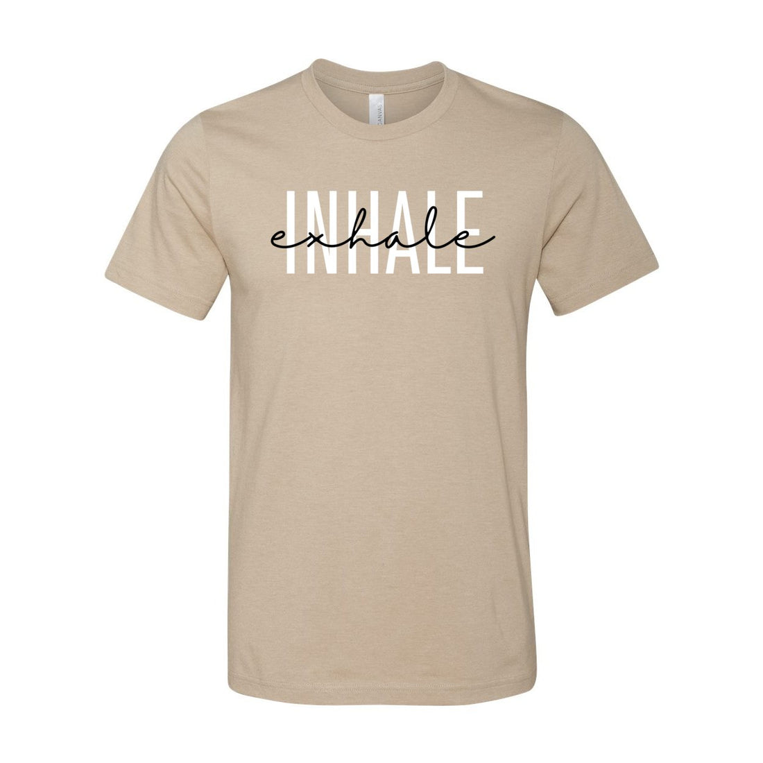 Inhale - Exhale Short Sleeve Jersey Tee - T-Shirts - Positively Sassy - Inhale - Exhale Short Sleeve Jersey Tee