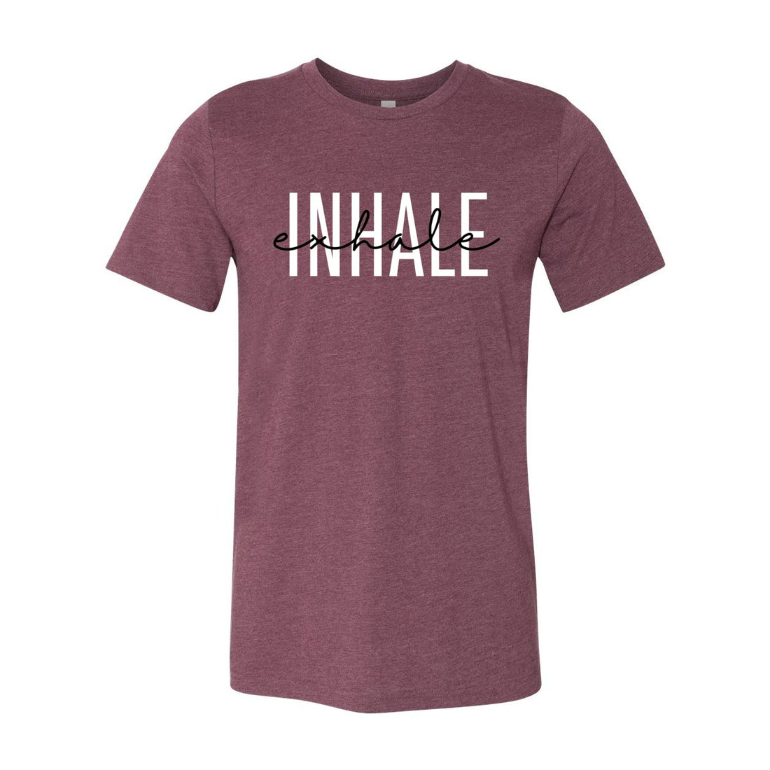 Inhale - Exhale Short Sleeve Jersey Tee - T-Shirts - Positively Sassy - Inhale - Exhale Short Sleeve Jersey Tee