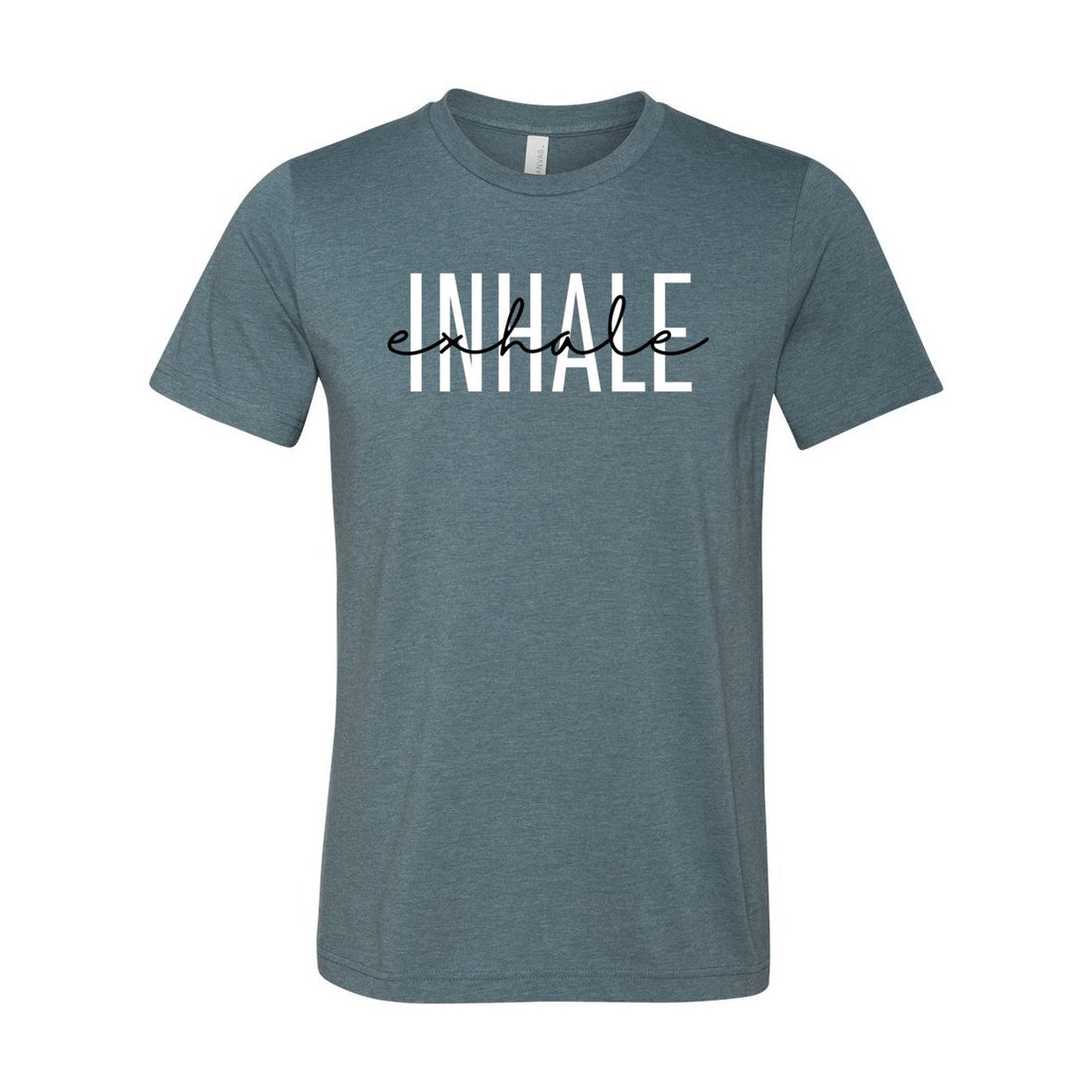 Inhale - Exhale Short Sleeve Jersey Tee - T-Shirts - Positively Sassy - Inhale - Exhale Short Sleeve Jersey Tee