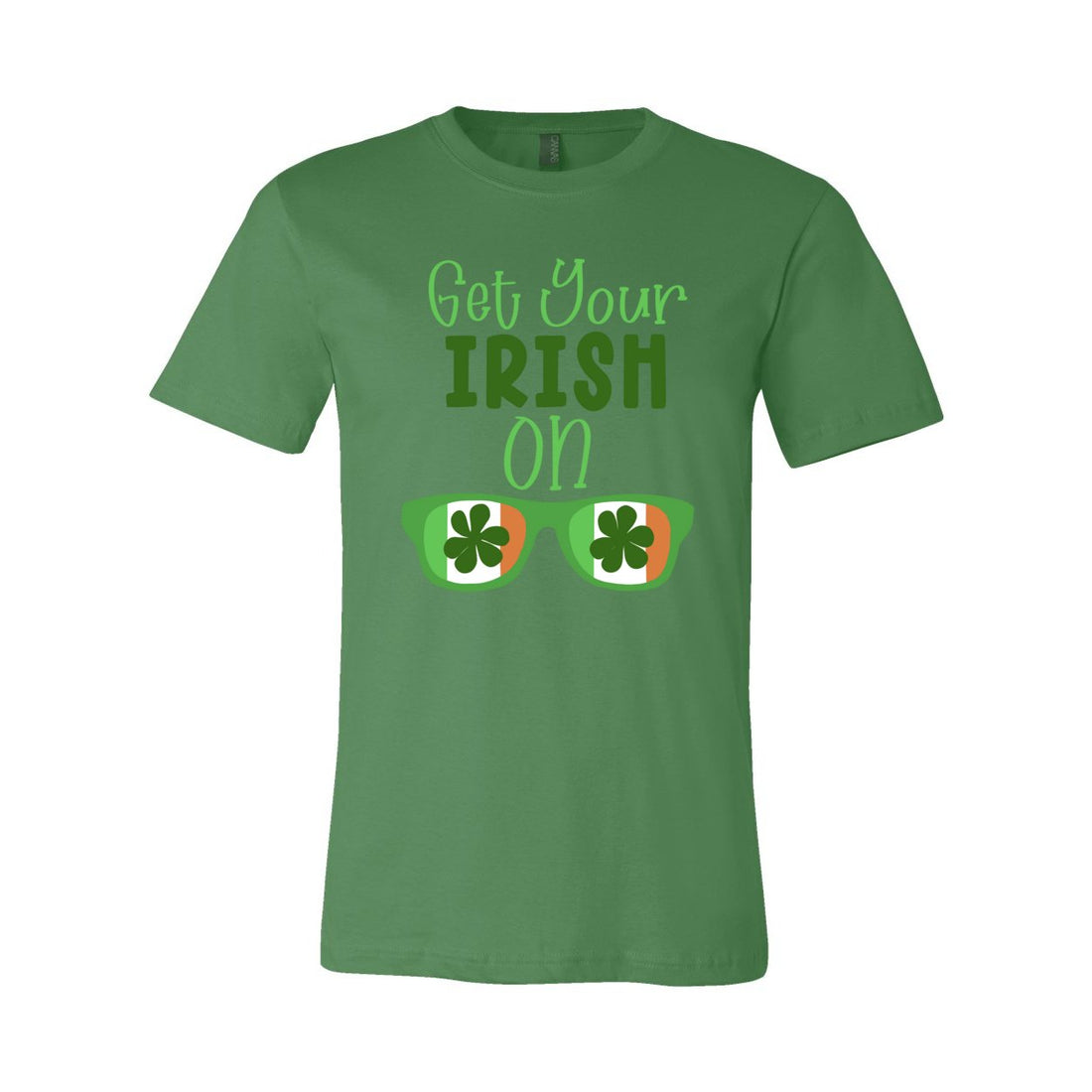 Irish On Short Sleeve Jersey Tee - T-Shirts - Positively Sassy - Irish On Short Sleeve Jersey Tee