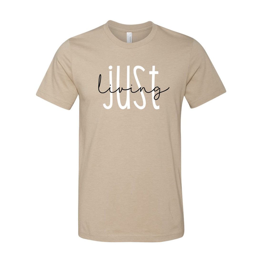 Just Living Short Sleeve Jersey Tee - T-Shirts - Positively Sassy - Just Living Short Sleeve Jersey Tee
