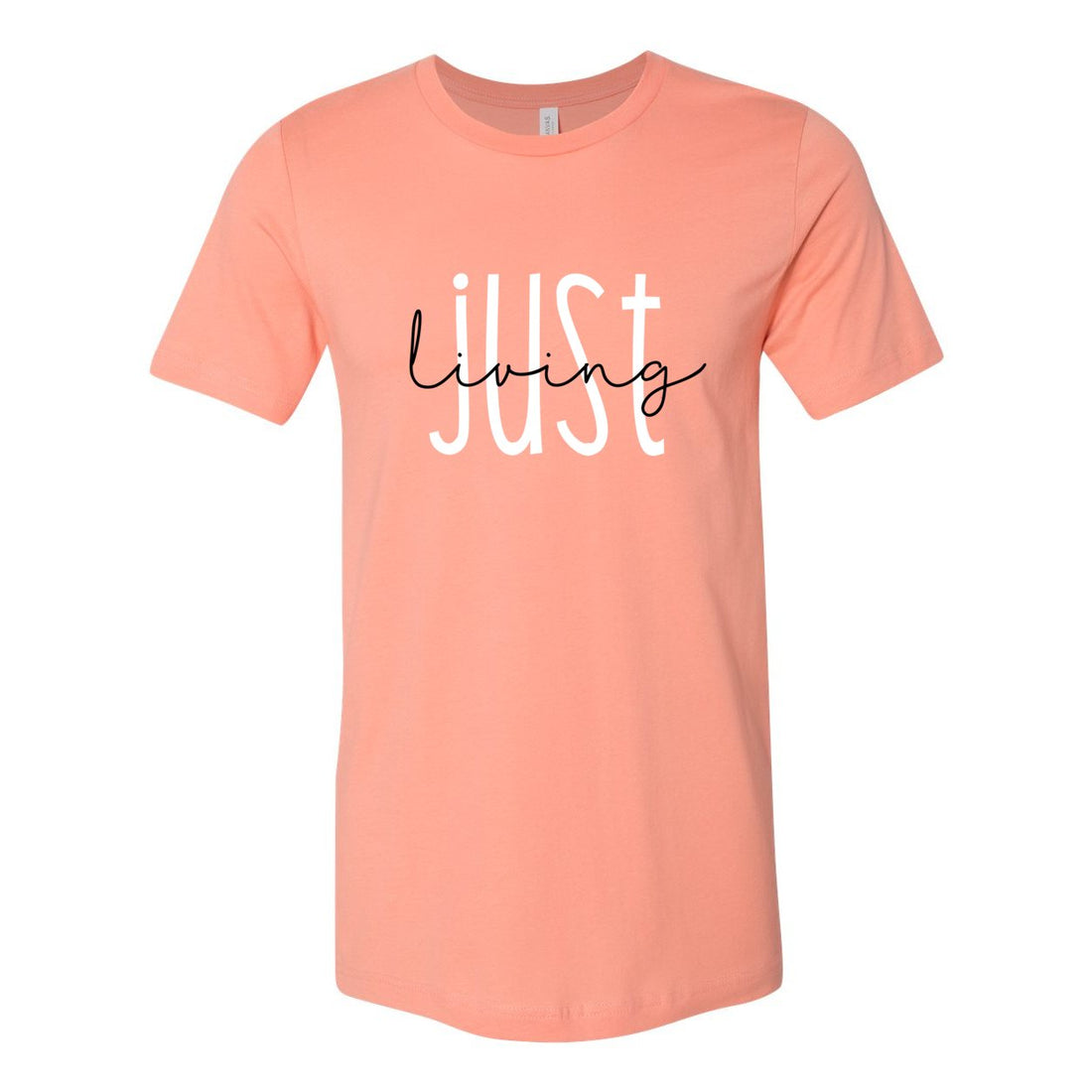 Just Living Short Sleeve Jersey Tee - T-Shirts - Positively Sassy - Just Living Short Sleeve Jersey Tee