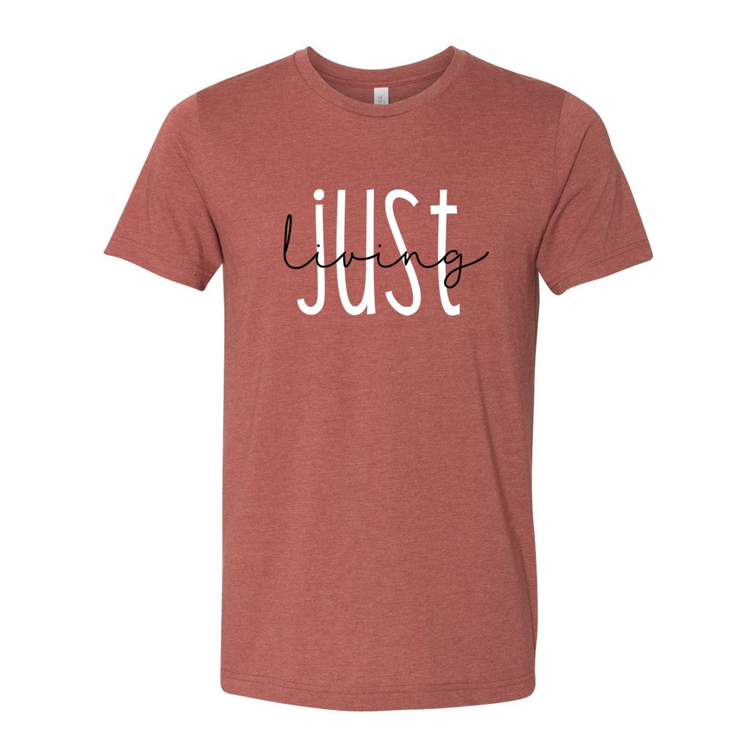 Just Living Short Sleeve Jersey Tee - T-Shirts - Positively Sassy - Just Living Short Sleeve Jersey Tee