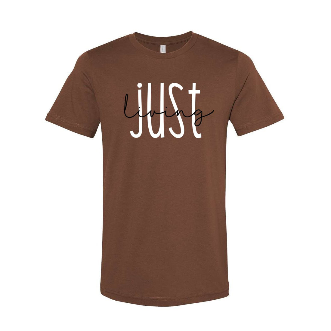 Just Living Short Sleeve Jersey Tee - T-Shirts - Positively Sassy - Just Living Short Sleeve Jersey Tee