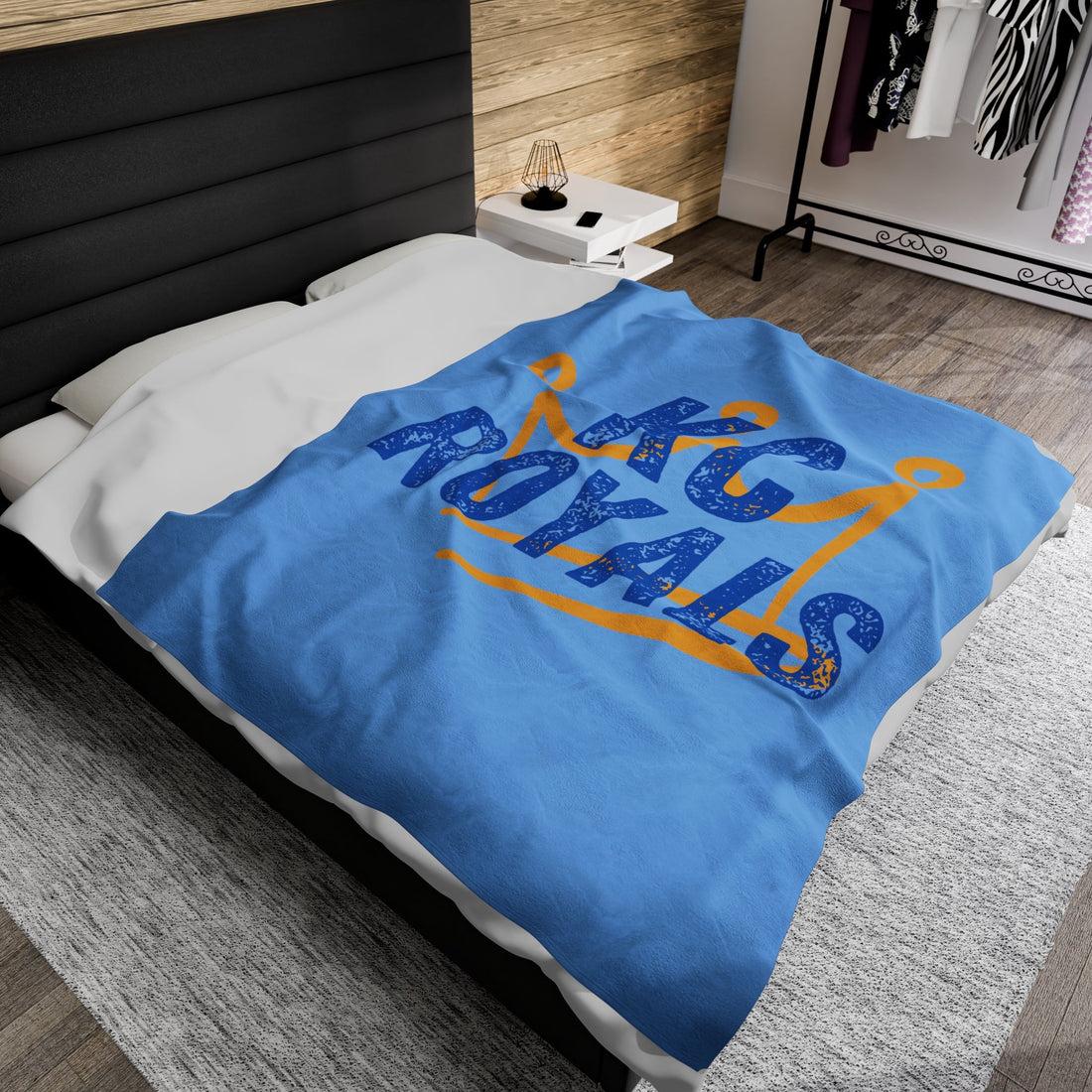KC Crown Velveteen Plush Blanket - All Over Prints - Positively Sassy - KC Crown Velveteen Plush Blanket