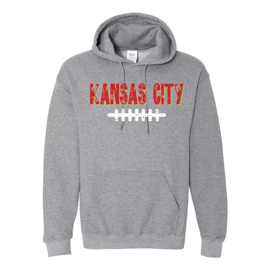 KC Distressed Hooded Sweatshirt - Sweaters/Hoodies - Positively Sassy - KC Distressed Hooded Sweatshirt