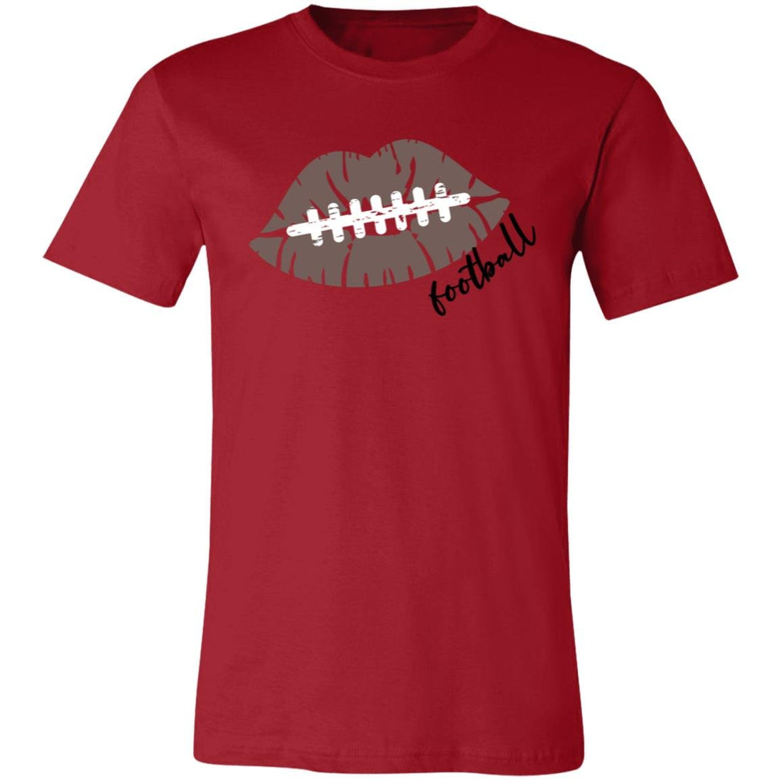 Kiss My Football Short-Sleeve T-Shirt - T-Shirts - Positively Sassy - Kiss My Football Short-Sleeve T-Shirt