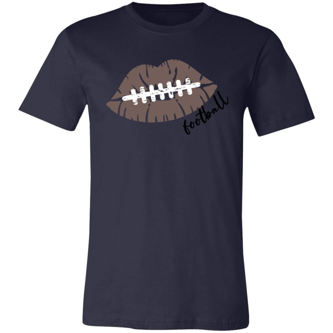Kiss My Football Short-Sleeve T-Shirt - T-Shirts - Positively Sassy - Kiss My Football Short-Sleeve T-Shirt