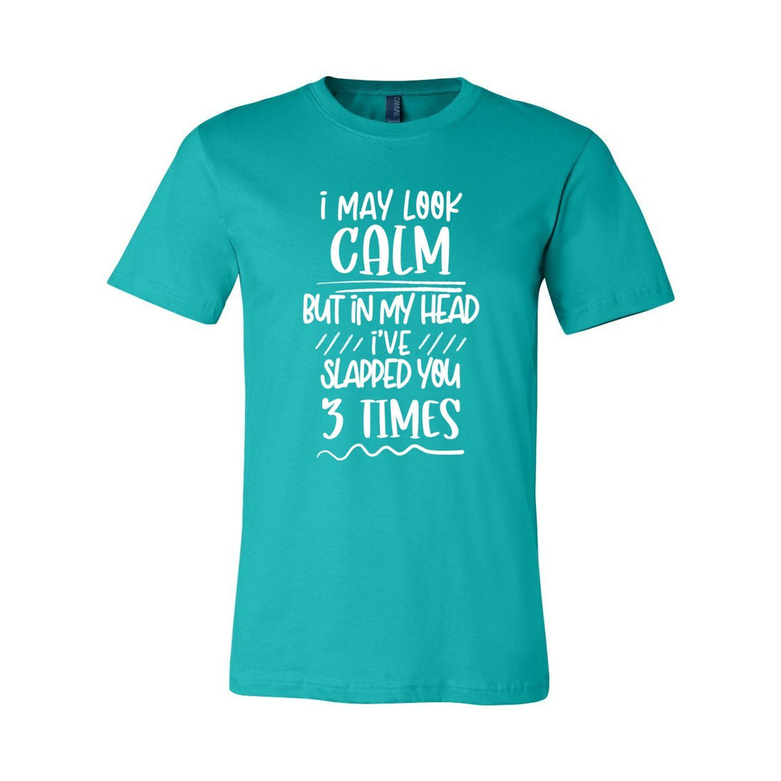 Look Calm Jersey Tee - T-Shirts - Positively Sassy - Look Calm Jersey Tee