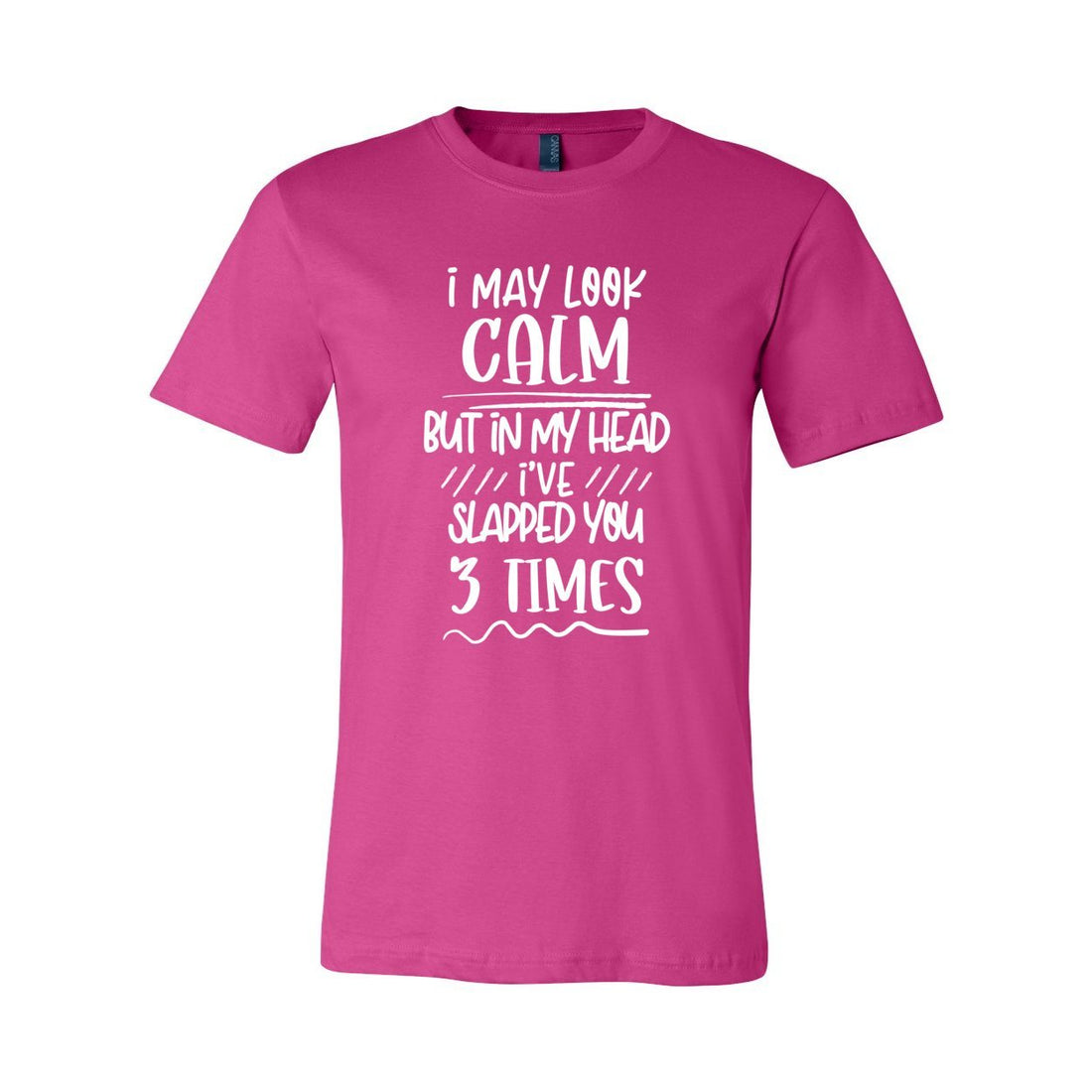 Look Calm Jersey Tee - T-Shirts - Positively Sassy - Look Calm Jersey Tee