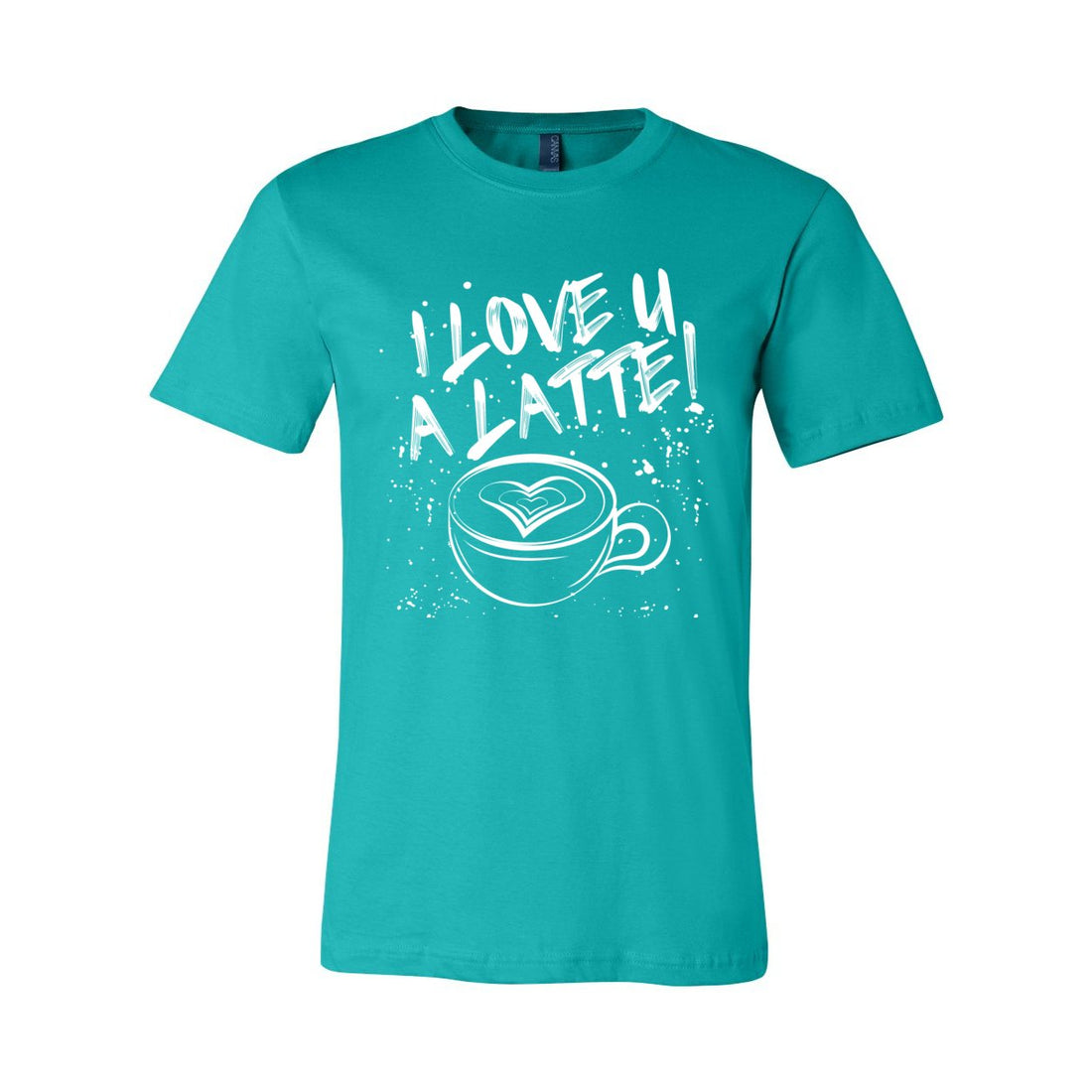 Love You A Latte Sleeve Jersey Tee - T-Shirts - Positively Sassy - Love You A Latte Sleeve Jersey Tee