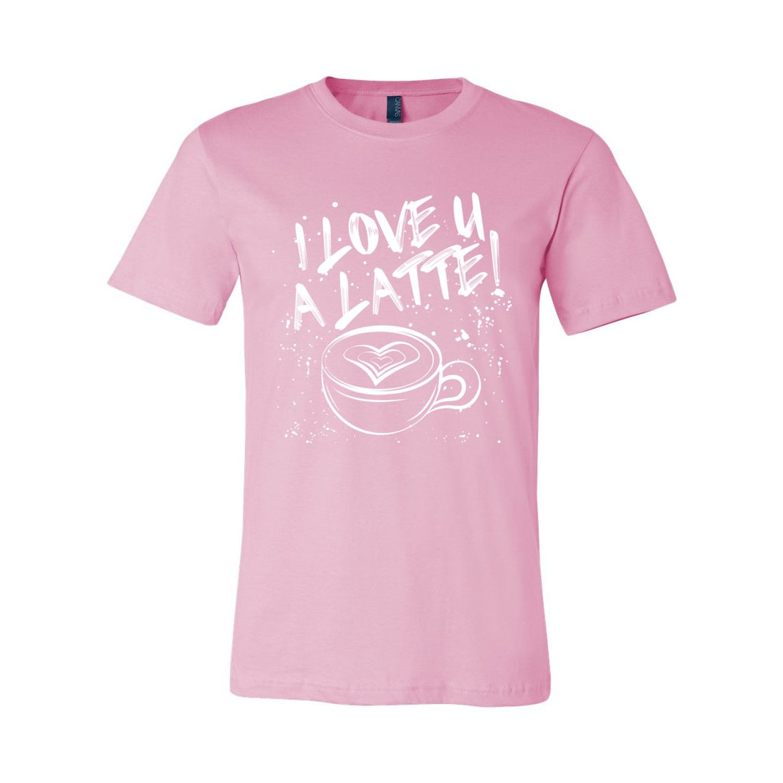 Love You A Latte Sleeve Jersey Tee - T-Shirts - Positively Sassy - Love You A Latte Sleeve Jersey Tee