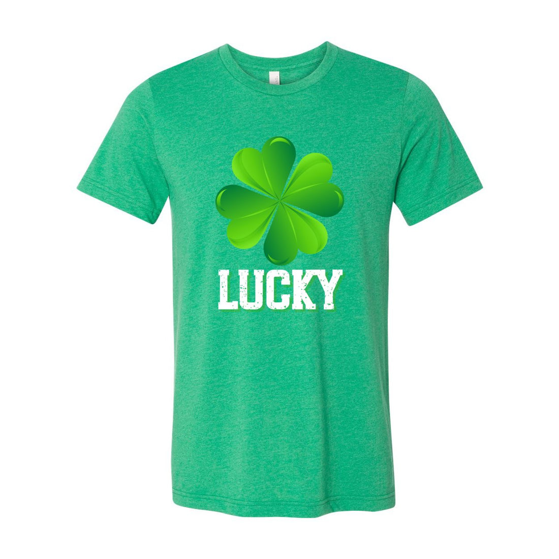 Lucky Clover Short Sleeve Jersey Tee - T-Shirts - Positively Sassy - Lucky Clover Short Sleeve Jersey Tee