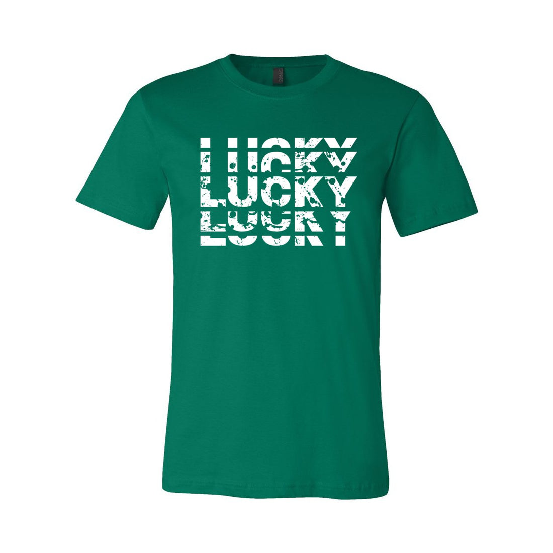 LUCKY Sleeve Jersey Tee - T-Shirts - Positively Sassy - LUCKY Sleeve Jersey Tee
