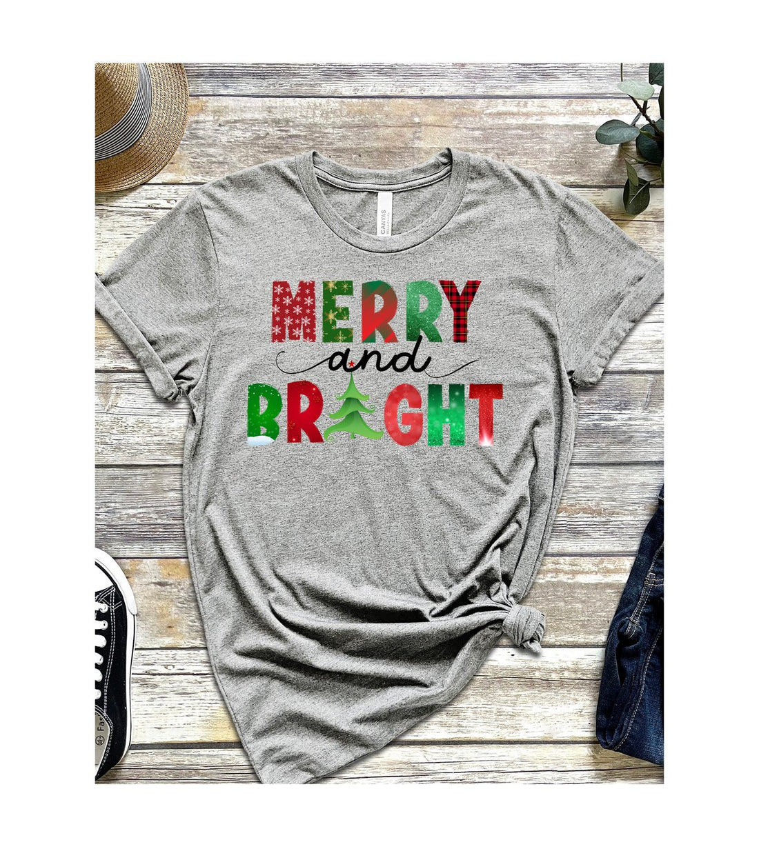 Merry & Very Bright - T-Shirts - Positively Sassy - Merry & Very Bright