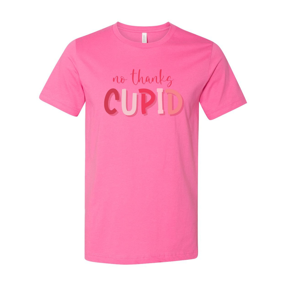 No Thanks Cupid Short Sleeve Jersey Tee - T-Shirts - Positively Sassy - No Thanks Cupid Short Sleeve Jersey Tee