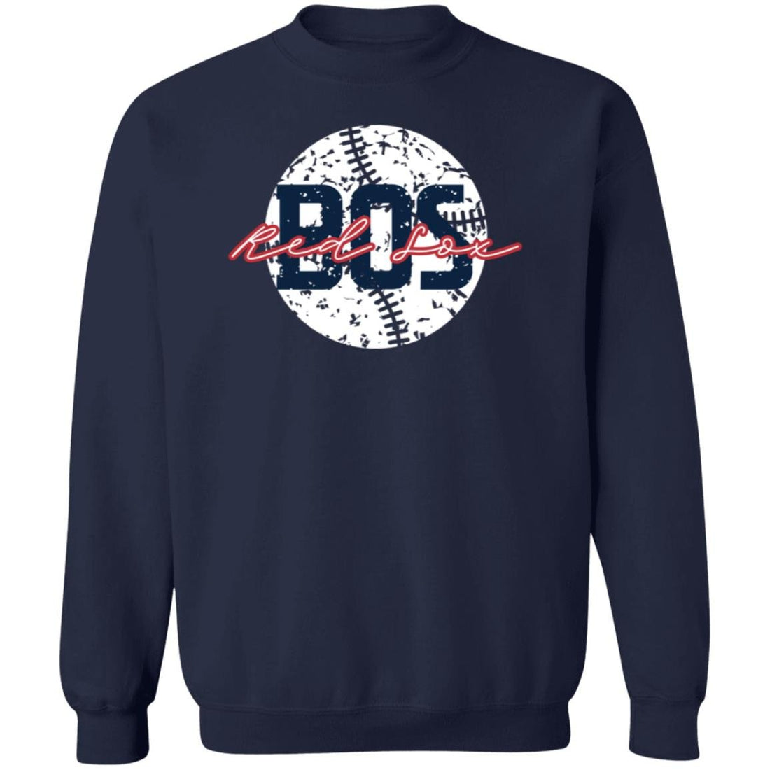Red Sox Baseball Sweatshirt - Sweatshirts - Positively Sassy - Red Sox Baseball Sweatshirt