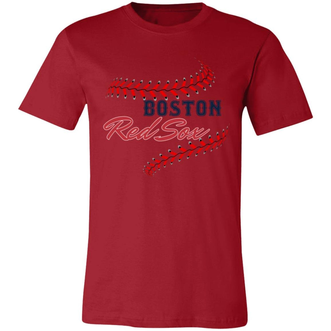 Red Sox Stitches T-Shirt - T-Shirts - Positively Sassy - Red Sox Stitches T-Shirt