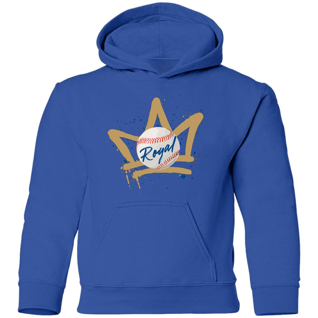 Royals Crown Youth Pullover Hoodie - Sweatshirts - Positively Sassy - Royals Crown Youth Pullover Hoodie