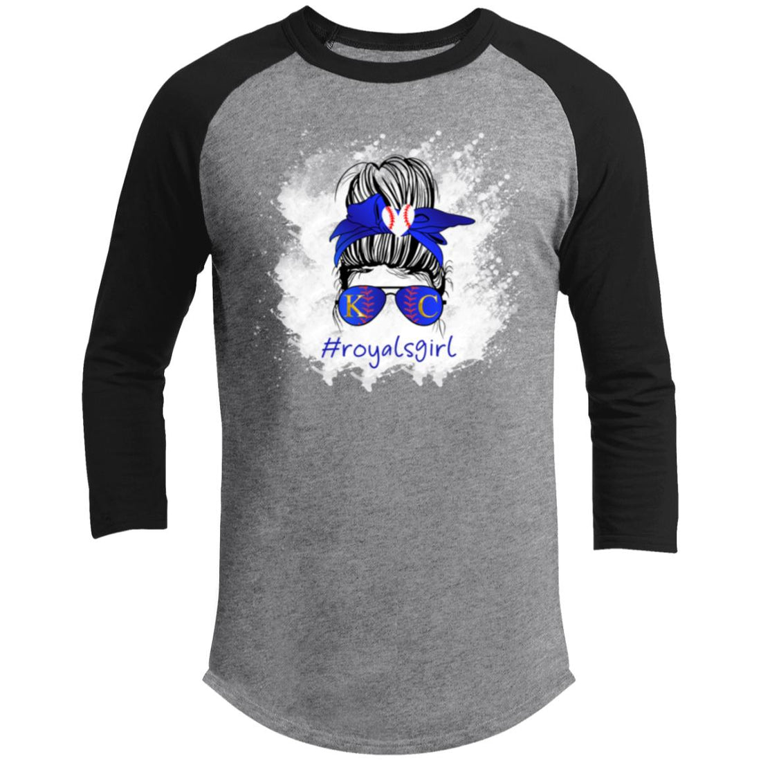 #royalsgirl Raglan Sleeve Shirt - T-Shirts - Positively Sassy - #royalsgirl Raglan Sleeve Shirt