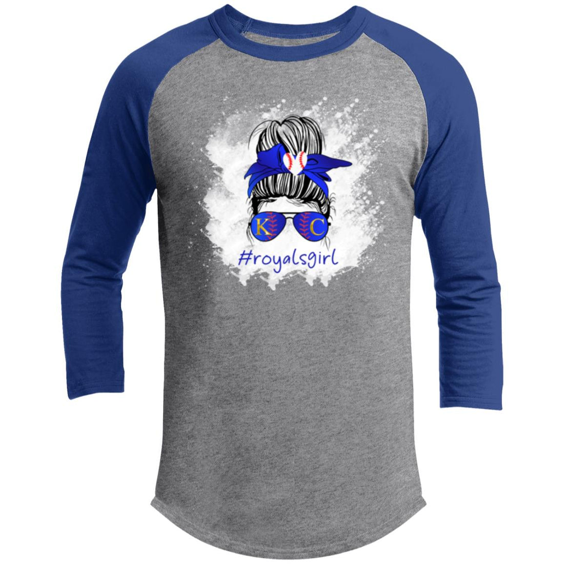 #royalsgirl Raglan Sleeve Shirt - T-Shirts - Positively Sassy - #royalsgirl Raglan Sleeve Shirt