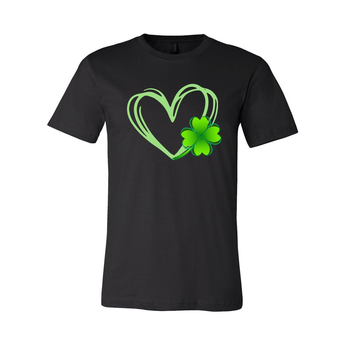 Shamrock Love Short Sleeve Jersey Tee - T-Shirts - Positively Sassy - Shamrock Love Short Sleeve Jersey Tee